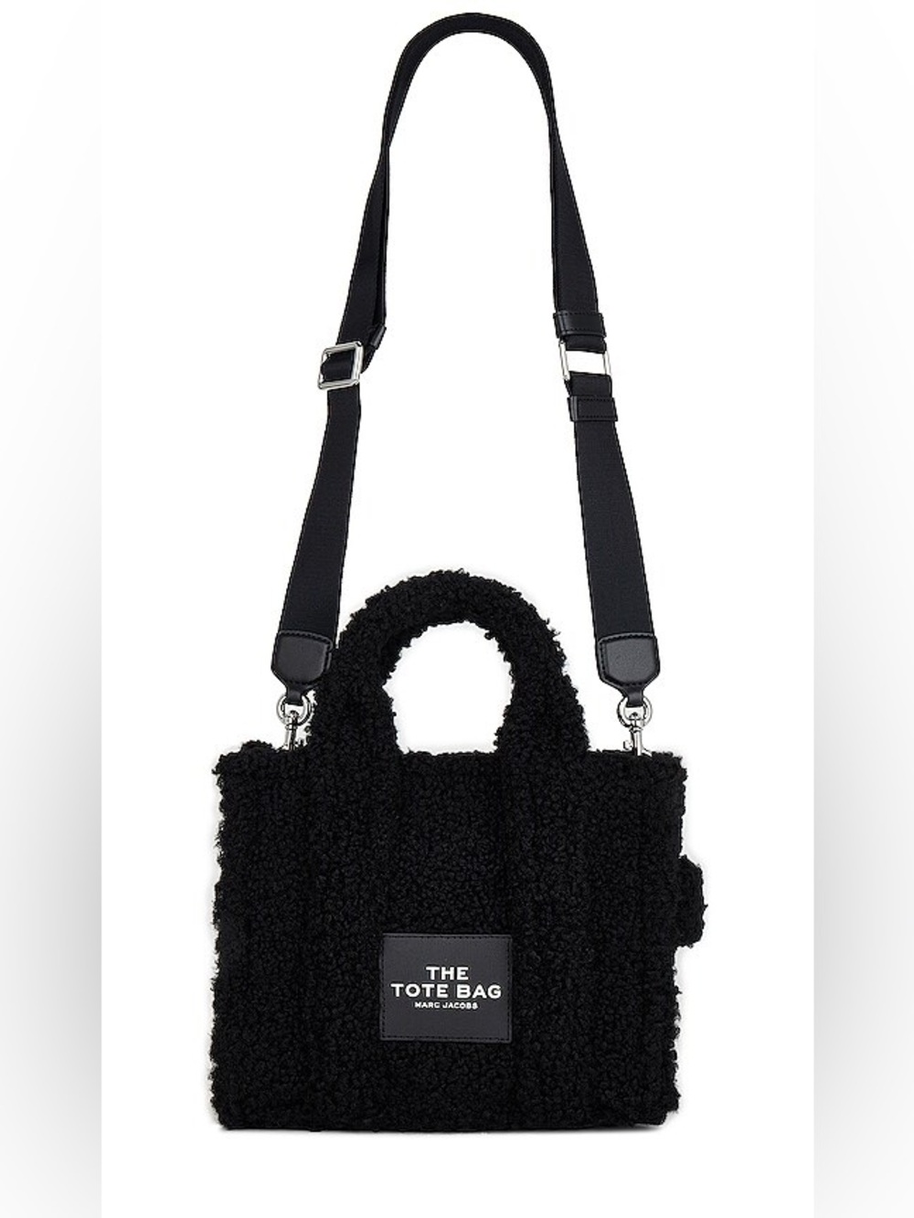 Marc Jacobs Black Teddy Mini Tote with Adjustable Strap